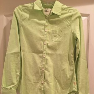 Lime Green Button Down